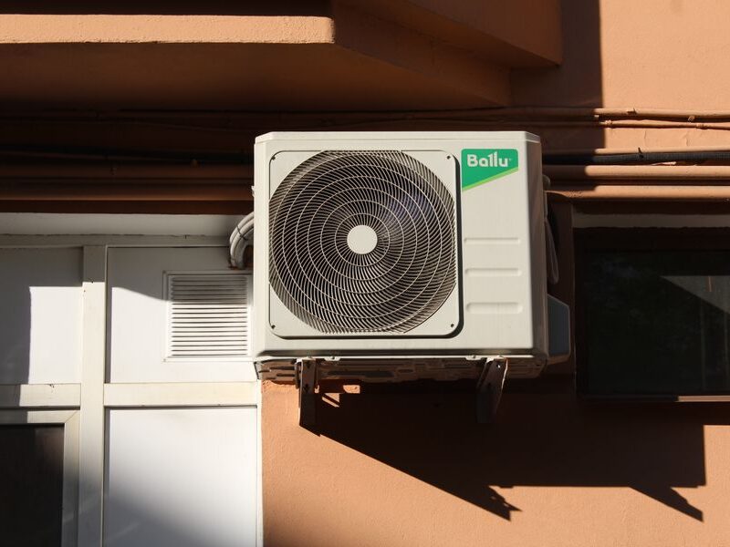 Wall-mounted outdoor air conditioner condenser unit